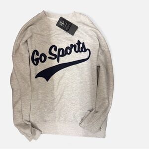 Modern Aesthetic Go Sports Sweatshirt – Heather Gray – Size L – NWT